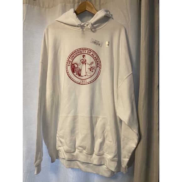 Other - Alabama University Classic Crimson Tide White Hoodie Men's 3X‎ NEW